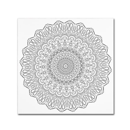 Trademark Fine Art Kathy G. Ahrens 'Mixed Coloring Book 38' Canvas Art, 18x18 ALI3463-C1818GG
